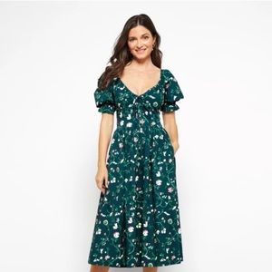 Hill House Home Limited Edition Ophelia Dress in Moody Floral Poplin